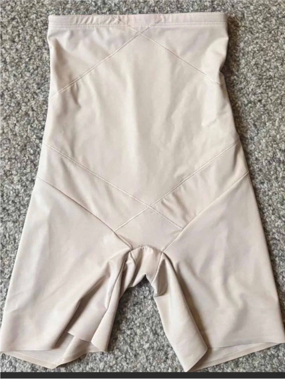 High-Waist Beige Shape-wear